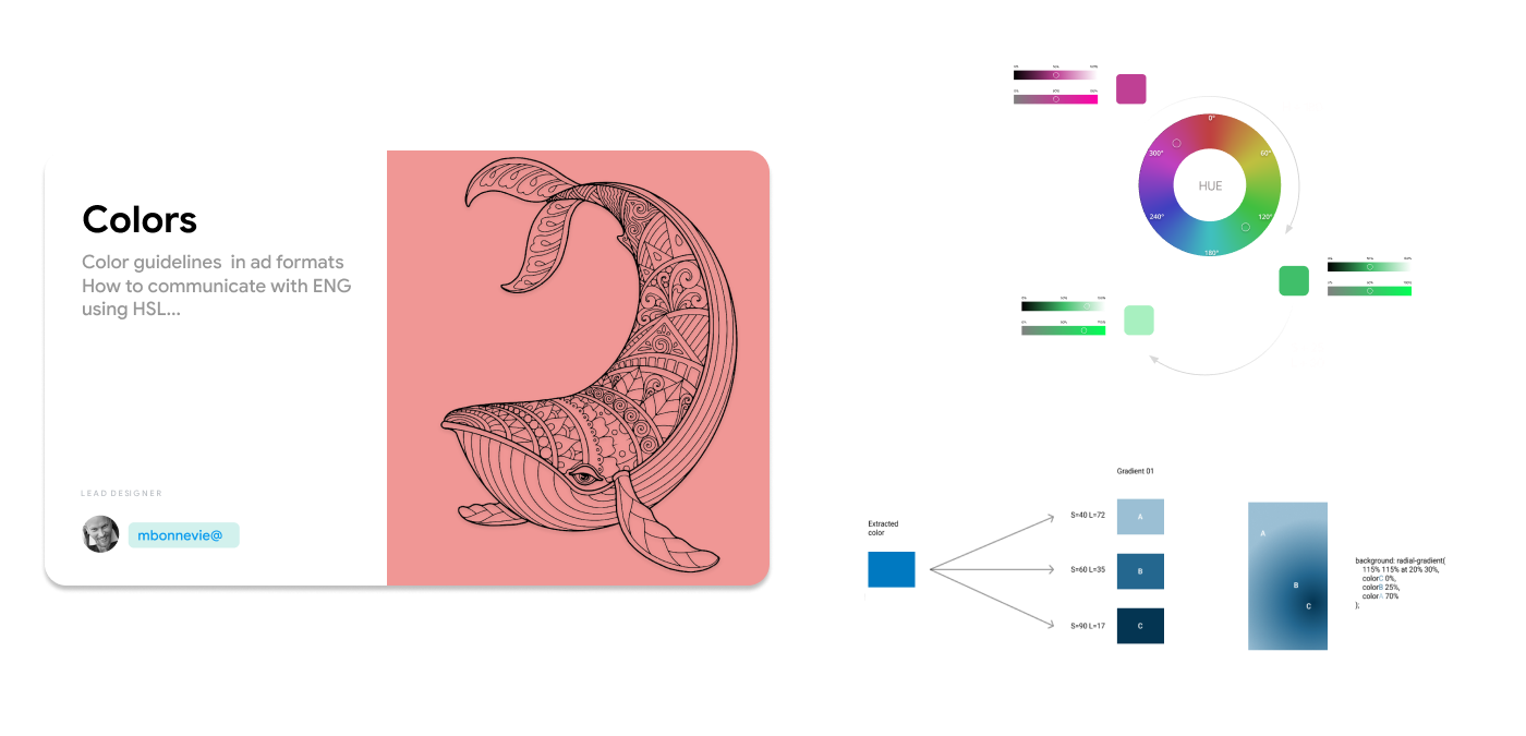 cover of a presentation about modifying colors using HSL directives